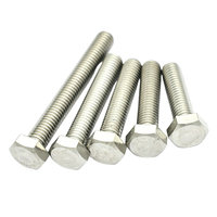 Vis à tête hexagonale en acier inoxydable 304 haute résistance, norme DIN, pour machines industrielles