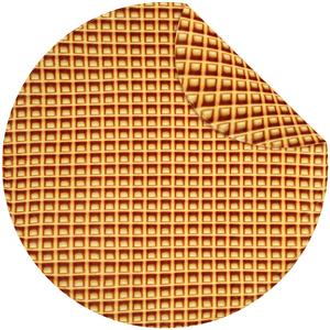 Manta de Franela Tejida 100% Poliéster con Diseño de <span class=keywords><strong>Pizza</strong></span> Waffle Redonda para Cama, Oficina, Viajes y Regalos - Product Image 5