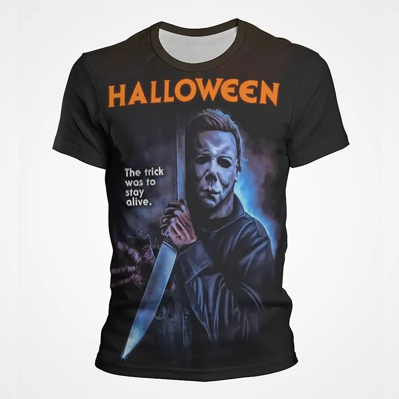 Horror Halloween Kills Michael Myers T-Shirts Men Women Children Clothes Oversize Short Sleeve Tee Fashion Cool Tops Streetwear
