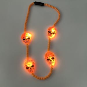 Collane LED a Forma di Zucca per Halloween all'Ingrosso, Luminose con 3 Modalità - Gioielli Creativi per Feste Horror e Decorazioni di Carnevale - Product Image 2