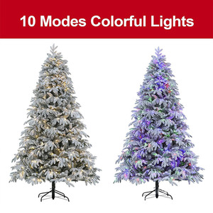 <span class=keywords><strong>Albero</strong></span> di Natale Artificiale Bianco Neve Floccato Pre-Illuminato Moderno <span class=keywords><strong>Grande</strong></span> all'Ingrosso da Produttore Cinese - Product Image 4