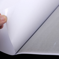 Vinyle auto-adhésif en PVC blanc brillant pour piste de danse blanche 1.52x50m
