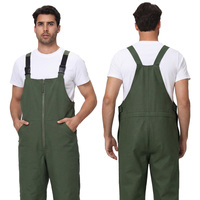 Salopette de travail robuste en polyester et coton Ripstop, idéale pour l'entrepôt