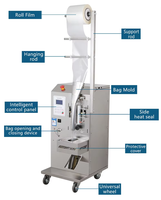 Machine de conditionnement automatique de sucette glacée Machine de remplissage et de scellage de sachets de liquide Ice Pop Petite machine de conditionnement Vffs