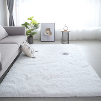Tapis moderne de luxe sur mesure pour grand salon, tapis en fausse fourrure super doux et moelleux, tapis en polyester personnalisé pour chambre à coucher, fabriqué à la machine
