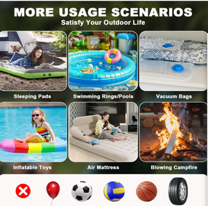Pompe à air électrique sans fil, mini-pompe légère 4000 mAh, gonflage et dégonflage ultra-rapides, mini portable pour matelas pneumatique et bouée de natation - Product Image 2