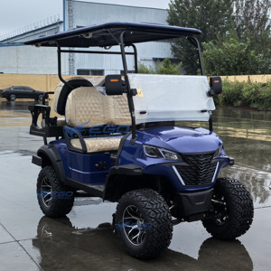 Voiturette de golf électrique tout-terrain 4 places avec châssis en acier surélevé, logo personnalisé, 60V, transport spécial, directement de l'usine - Product Image 2