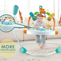 Nouveau sautoir rond pour bébé Happy Jungle de haute qualité et sécuritaire, trotteur pour bébé, chaise à sauter pour bébé avec musique et lumière