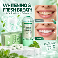 Comprimés de dentifrice probiotiques personnalisés OEM saveur citron vert – Rafraîchit l'haleine, élimine les taches, comprimés blanchissants portables pour usage extérieur