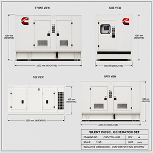 OEM 165kw 206kva <b>Silent</b> 50hz 3 Phase Cummins Perkins Weichai Ricardo Diesel <b>Generators</b> Set Low Fuel Consumption Power Engine - Product Image 1