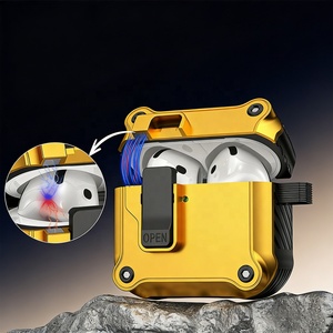 <span class=keywords><strong>Coque</strong></span> de protection rigide pour écouteurs Mech Bomb, compatible avec Pro2 Pro3 Pro4, antidérapante, antichoc, étui pour écouteurs - Product Image 3