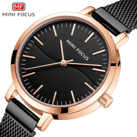 MINI Fokus Wanita Fashion Kasual Jepang Quartz Watch Gaya Sederhana Stainless Steel Band Bisnis 24 Jam Jam Tangan