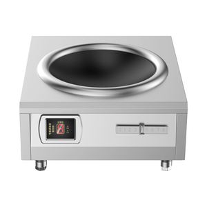10KW 380V Restaurante comercial Cocinas industriales Estufas de freír redondas chinas Agitar Gran rango de wok de inducción eléctrica - Product Image 5