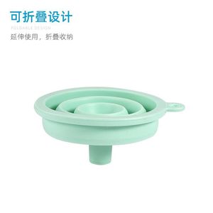 Embudo plegable de silicona con abertura pequeña para aceite, vino y líquidos, mini vertedor, fácil de limpiar, solo lavar a mano - Product Image 2