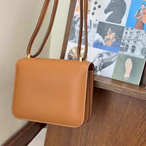 Bolso Bandolera Minimalista Artesanal, Cosido a Mano, <span class=keywords><strong>de</strong></span> Cuero Genuino, con Solapa, Tipo Sobre, para Mujer - Product Image 4