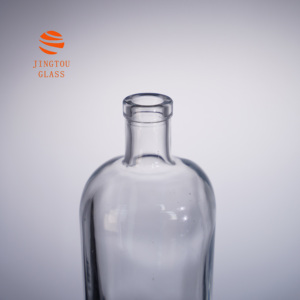 Bouteille de vin en verre minimaliste de 500 ml à fond épais et bords arrondis, idéale pour la vodka, le <span class=keywords><strong>gin</strong></span>, le whisky, livrée avec un emballage cadeau - Product Image 5