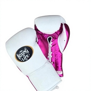 Guantes de Boxeo de Piel Genuina de Alta Calidad, Sin Boxeo No Hay Vida, para Sparring y Entrenamiento, con Absorción de Humedad y Cierre de Cordones - Product Image 4