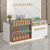 Petite table de comptoir pour magasin, supermarché, bar, caisse enregistreuse, étagère, bureau d'accueil
