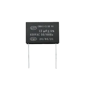 cbb61 12uf 450vac ac motor run capacitor 2 pin fan capacitors