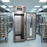 De porte à porte 	 Étuve de levage réfrigérée à porte simple, 36 plateaux, 220V, 2.3kW, pour la pâtisserie, équipement de boulangerie commercial et industriel
