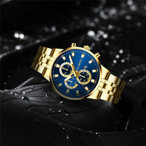 Montre pour homme <span class=keywords><strong>Cuena</strong></span> 6025, vente chaude, multifonction, aiguilles lumineuses, étanche 3 bars, date automatique, bracelet en acier inoxydable - Product Image 5