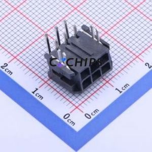 X3025WR-2x03C-LPSN Wire-to-Board Pin Header Bent Lead Through Hole,P=3mm Connector 2x3P 3mm Right Angle Insert 6P - Product Image 1