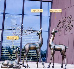 Escultura de Ciervo de Bronce en Posición Acostada, Venta Directa de Fábrica en China - Product Image 2