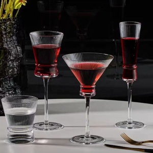 Verre à cocktail de luxe léger doré, verre digestif en cristal sans plomb avec taille dorée, coupe à <span class=keywords><strong>champagne</strong></span> - Product Image 3