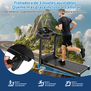 EIGFOH Professional Folding <b>Treadmill</b> Electric LED <b>Screen</b> 110kg Capacity Home Use Compact Design Easy Storage Calories Tracking - Product Image 4