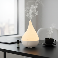 Diffuseur d'huiles essentielles pour la maison, diffuseur d'aromathérapie, humidificateur silencieux à brume froide pour chambre à coucher, bureau
