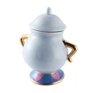 2021 nueva belleza y la Bestia La sra. Potts Chip de porcelana té árabe olla y taza tetera taza - Product Image 5