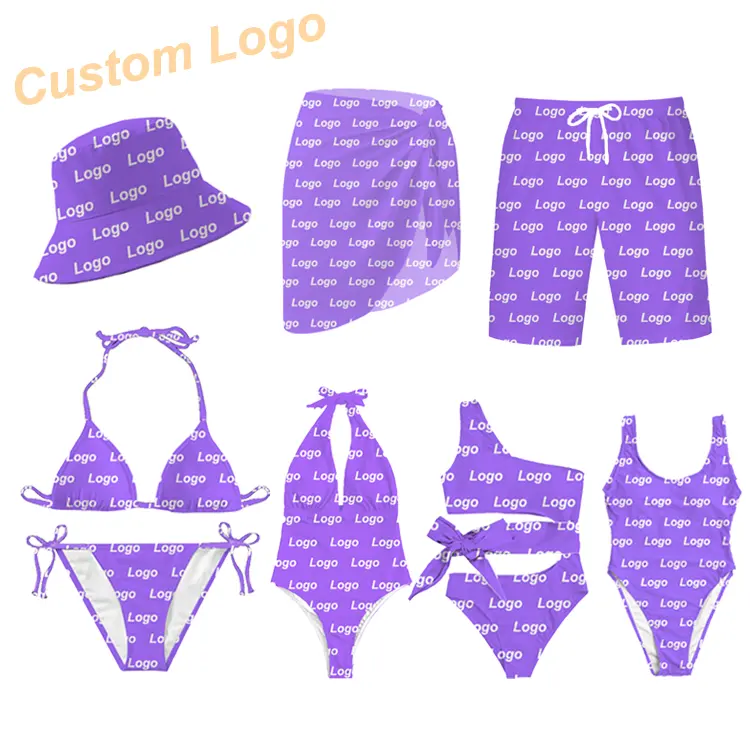 2024 Custom High Quality Private Label Logo Fitness Sexy Swimsuit Women Bikini Swimwear Bathing Suit Micro Mini Bikini Polyester