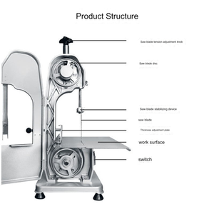 Vente directe d'usine coupe de viande et d'os <span class=keywords><strong>scie</strong></span> à ruban de boucher machine côtes d'os de boeuf coupe rapide haute efficacité - Product Image 4
