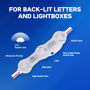 50ชิ้นต่อสตริงแม่พิมพ์ฉีดอัลตราโซนิก1.2วัตต์ IP68โฆษณาโมดูลไฟ LED - Product Image 2