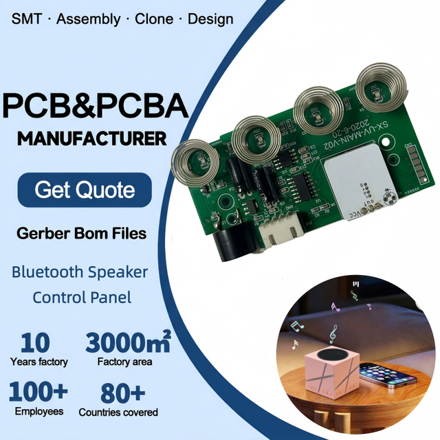 Professional Earbuds & Speaker PCBA Modules Custom Design SMT Assembly Quality Control Manufacturer FCC/CE Certified 10pcs MOQ