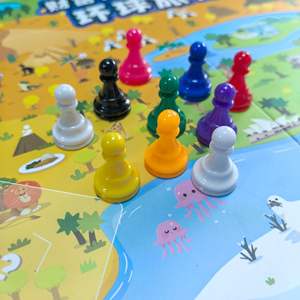 Pièces de jeu de société en plastique mini et grande taille - Tailles 24x15,8 mm et 34x20,5 mm pour <span class=keywords><strong>Monopoly</strong></span>, Échecs, Interaction parent-enfant, Emballage en sachet - Product Image 1