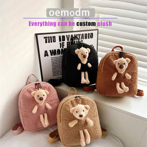 <span class=keywords><strong>Mochila</strong></span> personalizada de oso de peluche esponjoso para niños <span class=keywords><strong>con</strong></span> <span class=keywords><strong>nombre</strong></span>, patrón de dibujos animados, <span class=keywords><strong>mochila</strong></span> de felpa para niños pequeños - Product Image 4