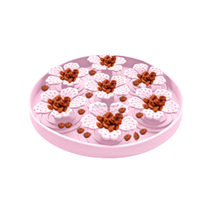 Eco-Friendly Silicone Slow <b>Feeder</b> Bowl for <b>Cats</b> & Dogs Solid Pattern Outdoor Water Lick Plate Pet Bowls & <b>Feeders</b> - Product Image 1