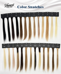 Extensions de cheveux humains vierges Remy 100% pour cheveux raides russes, 22 pouces, brun clair, 50g - Product Image 3