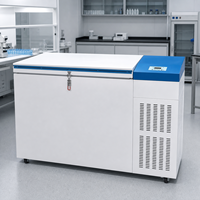 Congélateur ultra-basse température 142L avec double couvercle intérieur divisé et revêtement en acier inoxydable pour la distribution de vaccins en chaîne du froid
