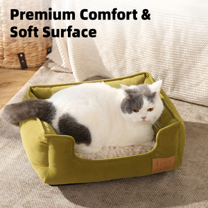 Luxuriöses Bolster-Haustierbett Großhandel Ultra-Weiches Plüsch-Hunde- und Katzennest Gemütliches Rechteckiges Haustier-Sofa - Product Image 2