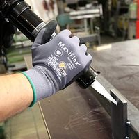 Gants en nylon tricoté sans couture MaxiFlex 34-874 avec revêtement en nitrile et grip en micro-mousse sur la paume et les doigts, résistance à la coupure
