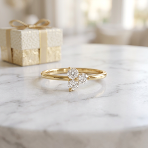 แหวนเพชรแล็บโกรว์ 14K 18K ทรงกลมเจียระไนบริลเลียนท์ VVS1 เจียระไนอย่างดีเยี่ยม โรแมนติก สำหรับผู้หญิง งานหมั้น งานแต่งงาน เครื่องประดับสำหรับงานปาร์ตี้ - Product Image 4