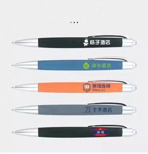 Custom Advertisement Customized Ballpoint 1.0Mm Black Promotional <b>Pen</b> With Logo - Product Image 5