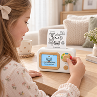 Xprinter MK1 Nouveautés 2026 – Machine à autocollants portable intelligente noir et blanc à commande vocale pour l'impression artistique créative des enfants