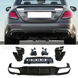 Difusor de Parachoques Trasero para Mercedes Benz Clase E W213 2017-2022, Alerón Trasero, Modificación de Salida de Escape - Product Image 1