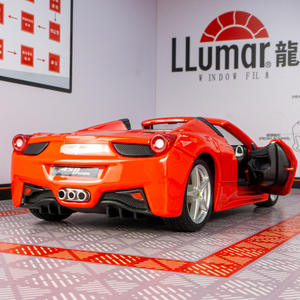 سيارات طراز دييكاست-Burago-Ferrary Spider مع سحب الصوت والضوء السوبر سيارة مزينة بنموذج من الألياف المزخرفة - Product Image 5