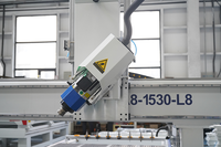 Routeur CNC 4 axes ATC pour le travail du bois 1325/1530/2030/2040 avec 9KW ATC 180 °   Routeur CNC à tête pivotante pour meubles et armoires en MDF
