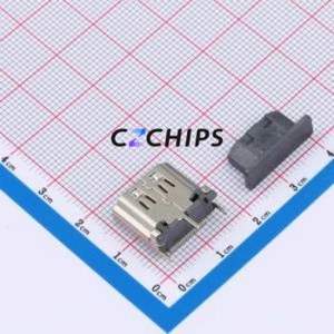 HYCW167-HDMIA19-130B <b>HDMI</b> <b>Connector</b> SMD <b>Connector</b> ( <b>Connector</b> Type: <b>HDMI</b>-A )( Gender: Female )( Total Number of PINs: 19P ) - Product Image 2