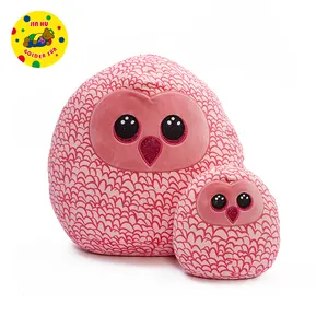 Plush Toy Cute Chubby Plush Owl Stuffed Animal Plush Toy Round Owl Pillow